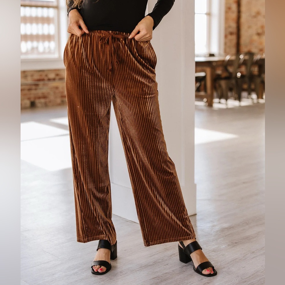 Ribbed Velvet Pants